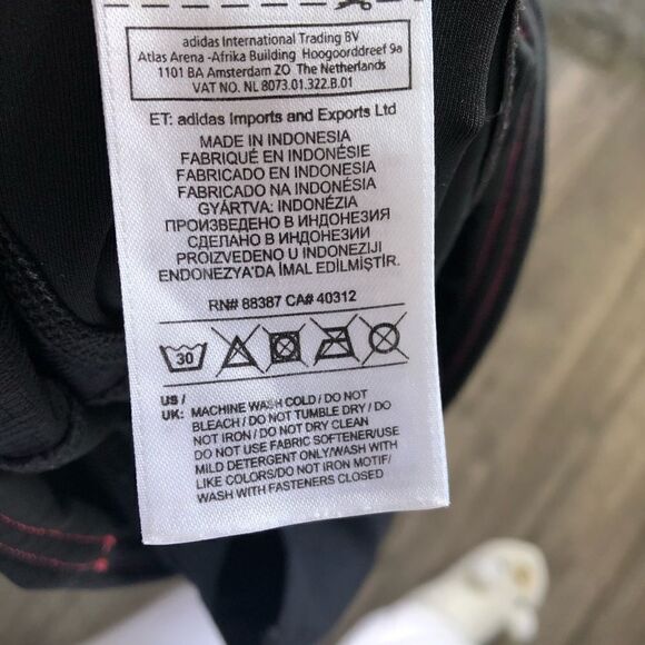 2/$30 ADIDAS Response Coral 3 Stripe Legging Capri - Picture 10 of 10